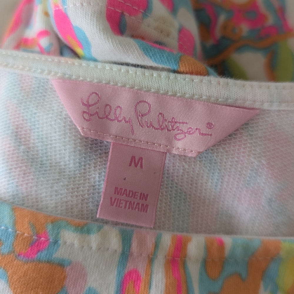 Lilly Pulitzer The Whiting Colorful Sleeveless Casual Sunmer Cut Out Tank Dress - Picture 3 of 10